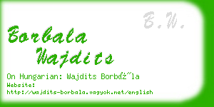 borbala wajdits business card